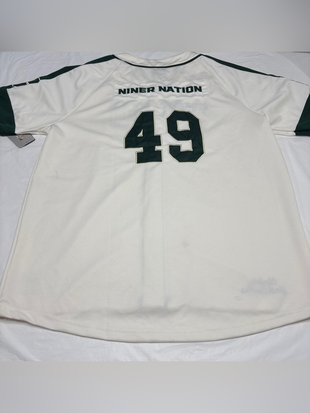 UNC Charlotte 49ers Niner Nation Colosseum Baseball Jersey Men’s XXL New Stained - Picture 10 of 14